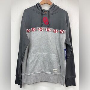 Wrangler size Large Men’s Gray University Of Oklahoma Sooners Hoodie NWT